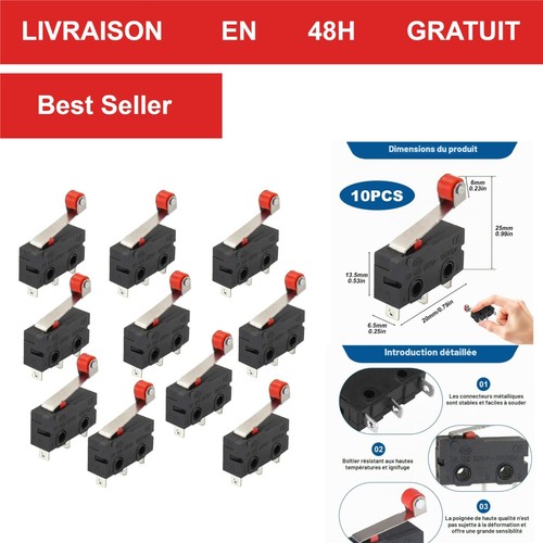 Lot micro interrupteur - 10,