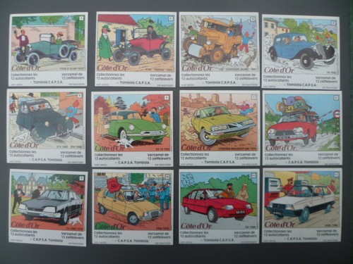 Série autocollants tintin - série, 12