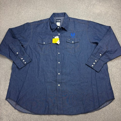 Chemise denim wrangler - denim,