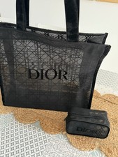 Sac Et Trousse Dior Noir Effet Dentelle