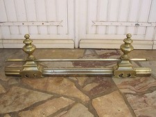 Barre de cheminée extensible  bronze laiton Epoque XIX°