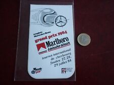 Autocollant Sticker Publicitaire .MARLBORO . TROPHEE MERCEDES-BENZ  1984