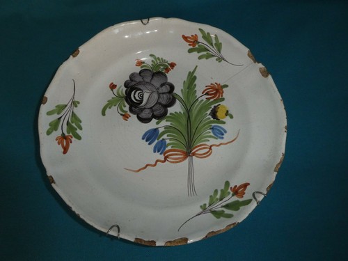 Xviii ancienne assiette en - xviii°,