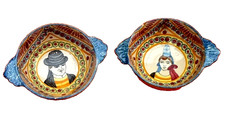 2 anciens bols à oreilles
