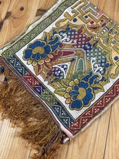 Chemin de table décoration vintage années 20 30 tissus ethnique textile antique