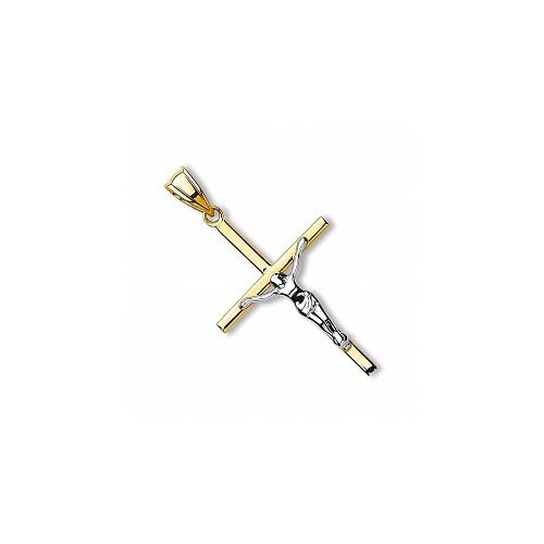 9ct jaune blanc - jaune, creux