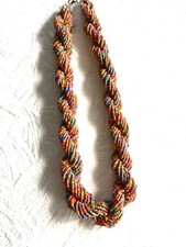 COLLIER TORSADE MICRO PERLES/