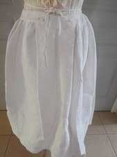 jupon ancien en piqué de coton Blanc