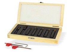 Outils au carbure pour tour à métaux 7 pièces 8 x 10 mm D18493