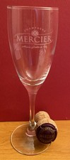 MERCIER - Flûte à Champagne en verre avec inscription de la marque