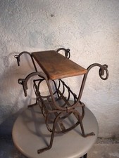 Tablette Fer Forgé 11 kg atelier Marolles Médiéval Gothique bout de canapé table