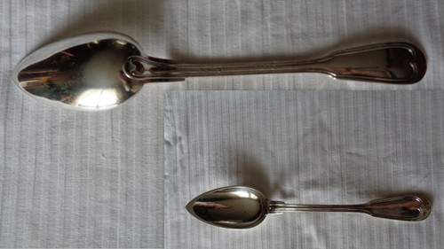 Cuillere ragout metal blanc - cuillere, a