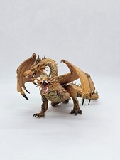 Dragon Hydre Doré à Deux Têtes, Papo, 2005, 16 cm, Fantastique (Cassé)