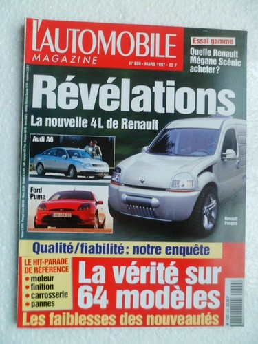 Automobile magazine 609 - l'automobile,