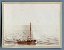 France, Bisquine  Vintage citrate print.  Tirage citrate  8x11  Circa 1900