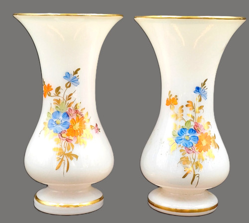 Belle paire vases fleurs - vases,