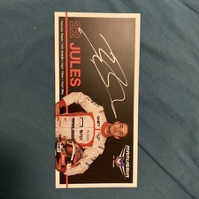 Jules Bianchi Signed Marussia Drivers Card (210x100mm).