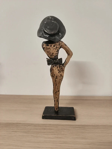 Sculpture bronze yves lohé - ,