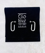 Clio Blue boucles d'oreilles Créoles Sabbia en argent  925