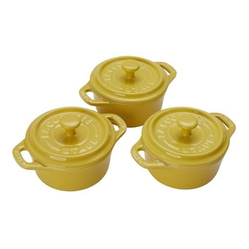 Ceramic mini round - ceramic, 3-pc