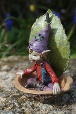 97104 FIGURINE TROLL AVEC SA COQUE DE NOIX  MARIN  PIXIE ELFE PIXIES FISCHER