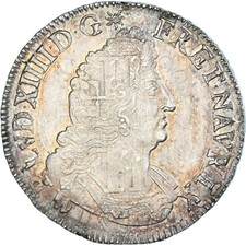 Monnaie, France, Louis XIV, 1/2 Ecu aux palmes, 1693, Paris, réformé, TB+