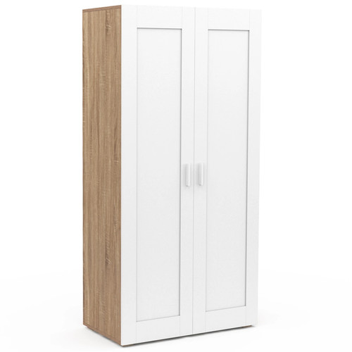 Armoire portes vito blanc et - 2,