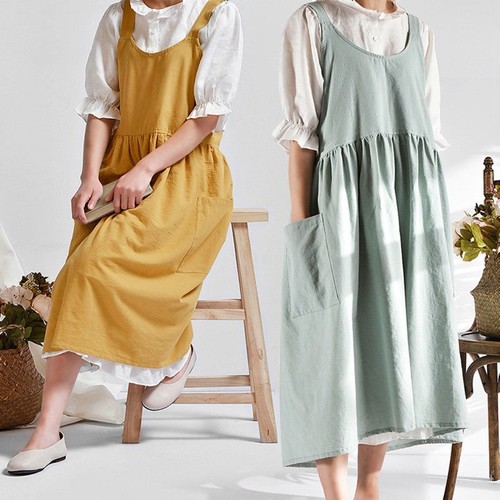 Femme coton lin - coton, ample