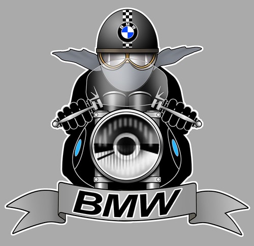 Bmw motard biker sticker - motard,