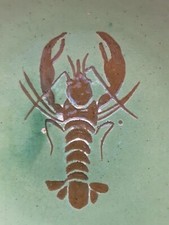 Etienne Noel Dieulefit Provence Assiette Signée Décor Homard 1936 1939