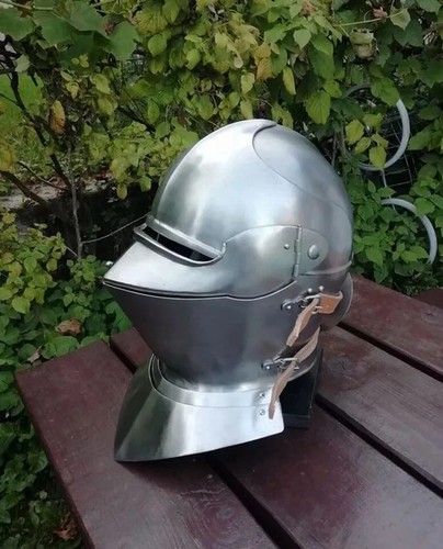 Medieval italian armet helmet - medieval,