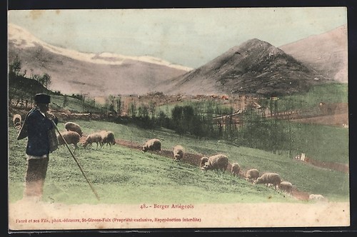 Cpa ariége berger - cpa, ariégeois
