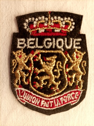 écusson belgique feutrine - en,