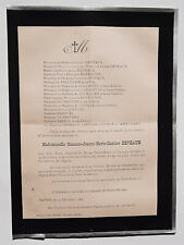 DEVEAUX Dupaquier FAIRE PART Pellegrin BINET Lequette QUERUEL Marduel 1896