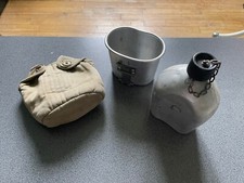 Gourde, quart de gourde et housse US Army WW2 1942/1944/1945