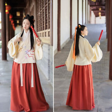 Chinois Ancien Jupe Ensemble Broderie Hanfu Robe Cosplay Costume Danse Cadeau