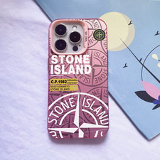 ? Coque iPhone Stone Island Rose Modèles X XS XR - 11 à 17 Plus Pro Max Air