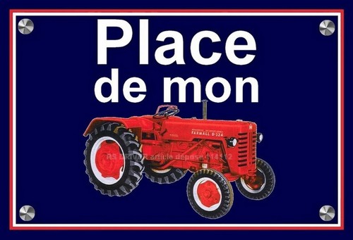 Plaque place mon - , de