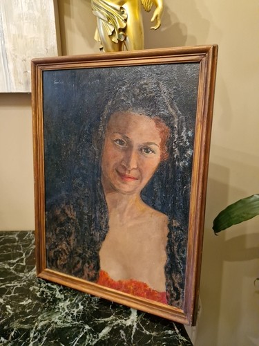 Peinture encadrée huile - peinture,