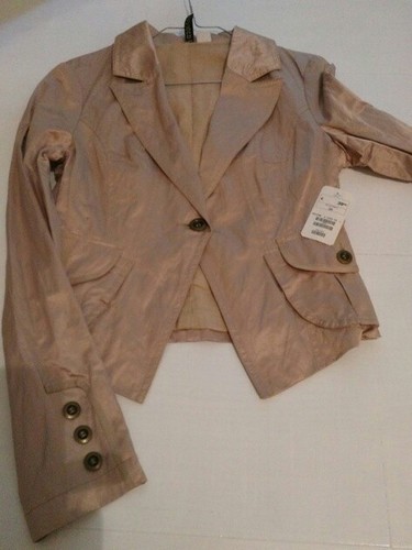 Veste courte effet froissé - ,
