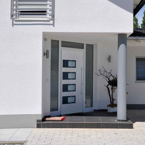 Porte entrée blanc 100x200 - d'entrée,