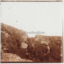 Paysage France Photo Plaque de verre Stereo Vintage LE4