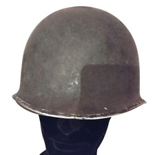 Casque US M1 pattes mobiles avec Liner sans jugulaires WW2 ORIGINAL 