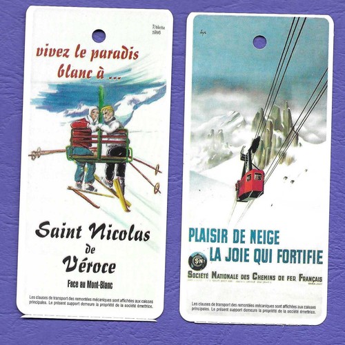 Anciens forfaits ski - anciens, de