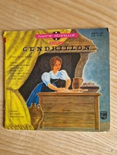 45 tours Livre disque CENDRILLON - PHILIPS 1/m EP - E1E 9151 Mus. F.RAUBER