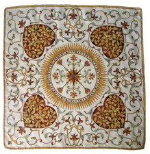 - AQUASCUTUM  Foulard   en soie  TBEG  vintage Scarf  86x87 cm