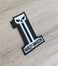 Patch ONE HARLEY DAVIDSON skull  7.1 cm x 10.2 cm écusson motorcycles moto ?️
