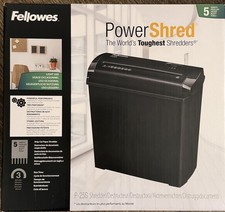 Fellowes destructeur de documents Powershred P-25S Bande 7 mm 5 F 1...