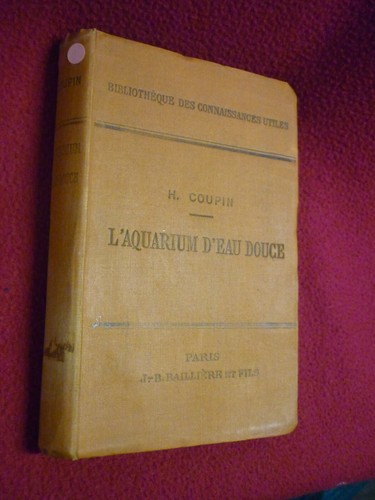 Aquariophilie coupin henri - aquariophilie:,