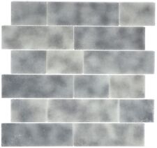 Mosaïque De Verre Grise Pour Mur De Cuisine Et Salle De Bain 68-0259L | 10 Tapis